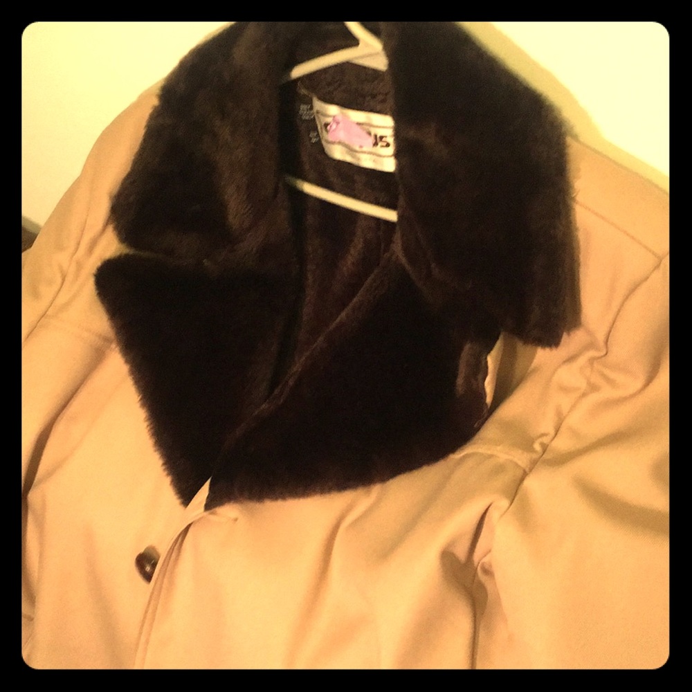 Brown coat with brown fur